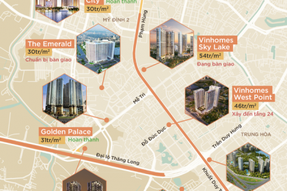 Toàn cảnh giá căn hộ cao cấp khu vực Mỹ Đình, Vinhomes đầu bảng