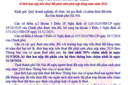 Thời hạn nộp tiền thuê đất năm nay có thay đổi quan trọng: Hai mốc thời gian người dân cần nhớ để tránh bị phạt tiền lên đến hàng triệu đồng