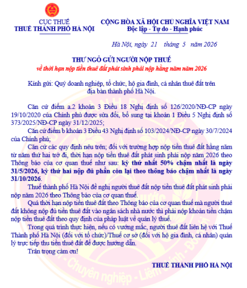 Thời hạn nộp tiền thuê đất năm nay có thay đổi quan trọng: Hai mốc thời gian người dân cần nhớ để tránh bị phạt tiền lên đến hàng triệu đồng