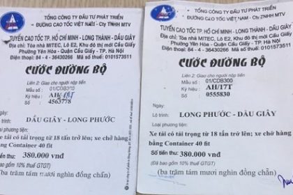 Xuất hiện vé BOT giả trên tuyến cao tốc Long Thành – Dầu Giây ​