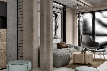 Căn hộ 33 m2 không có màu rực rỡ nhưng vẫn ấn tượng